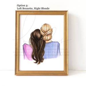 Lean on Me (Choose Your Hair Colors) Fashion Illustration