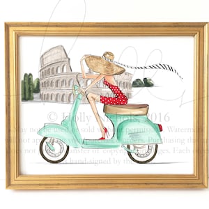 When in Rome (Fashion Illustration Print)