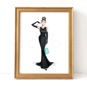 Diamenty na śniadanie (ilustracja modowa)