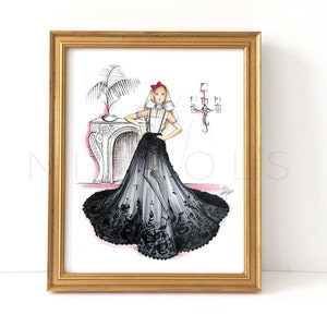 Couture at the Plaza (Children's Book Haute Couture Series, Fashion Illustration Print)