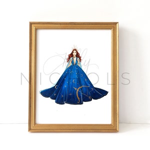 Sagittarius Couture (Zodiac Fashion Illustration Print)