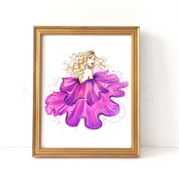 Orchid (Fashion Illustration Print)