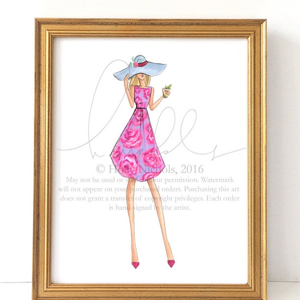 Derby (Fashion Illustration Print)