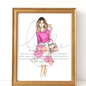Summer Cooler (Fashion Illustration Print)