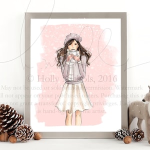 Let it Snow (kies je huidskleur/haar) vakantiemodeprint