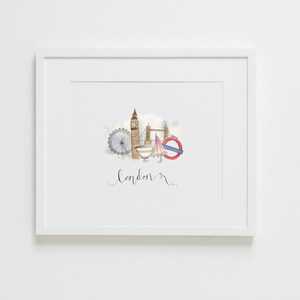 London Whimsy Fashion Illustration Print image 2