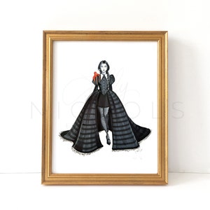 Wednesday in Couture (Fashion Illustration Print)