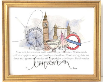 London Whimsy (Fashion Illustration Print)