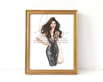 Dazzle (Fashion Illustration Print)