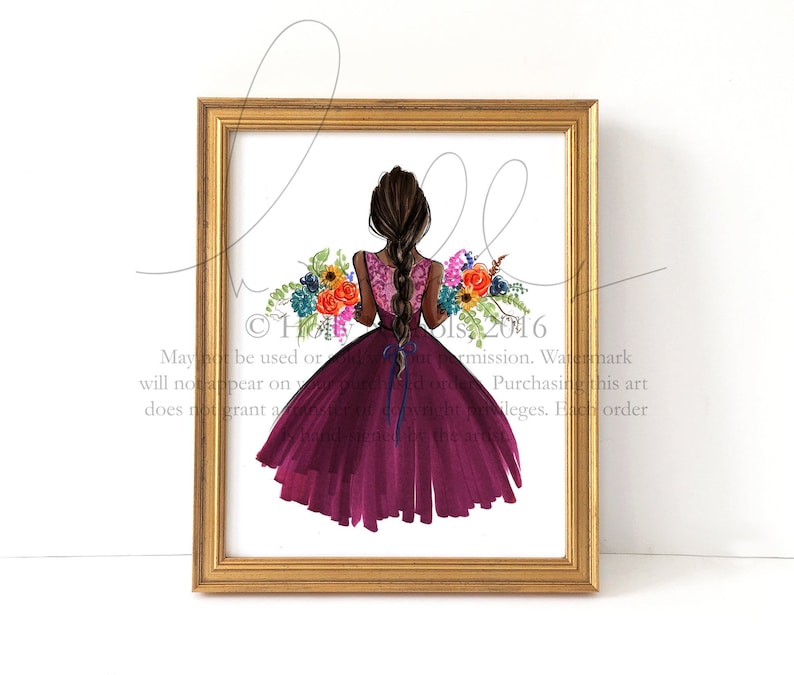 Harvest Fall Fashion Illustration Print image 1