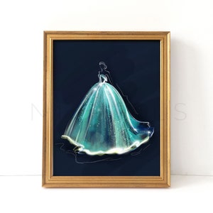 Beleuchtetes (Fashion Illustration Print) LUSTER Papier