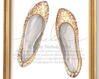 Fancy Feet (Fashion Illustration Print)