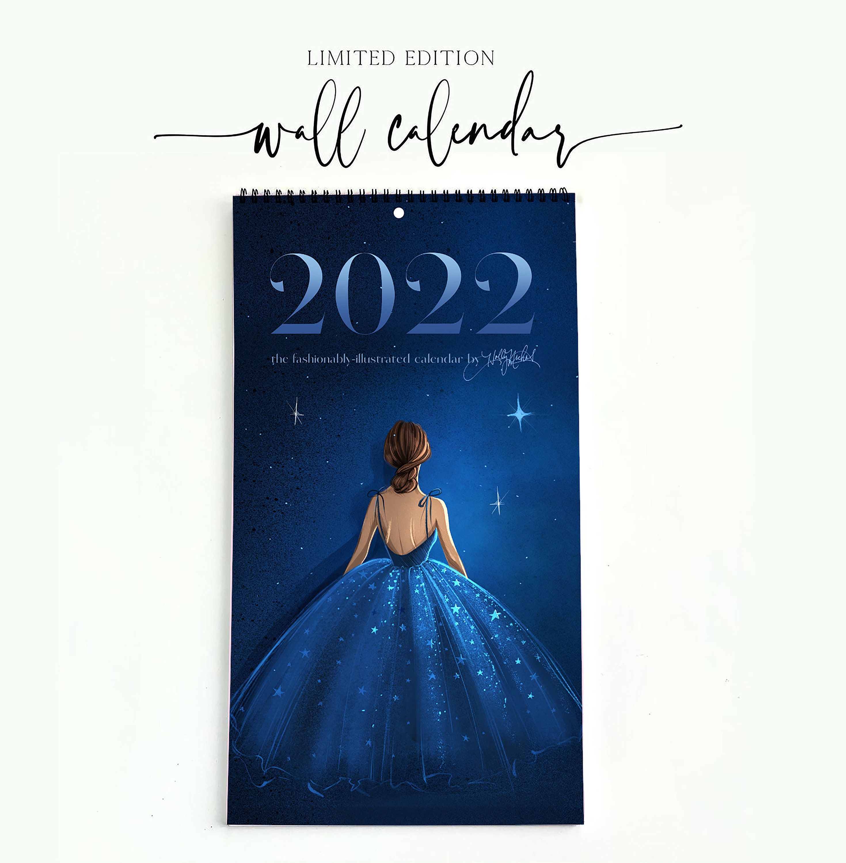 The 2022 Holly Nichols Fashionably-Illustrated Wall Calendar | Etsy