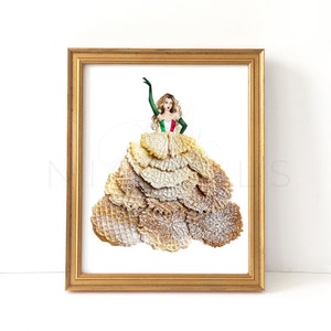 Buona (Pizzelle Italian Photography/Fashion Illustration Print)
