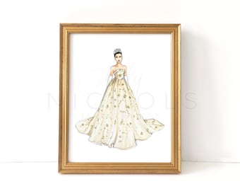 A Modern Princess (Fashion Illustration Print)