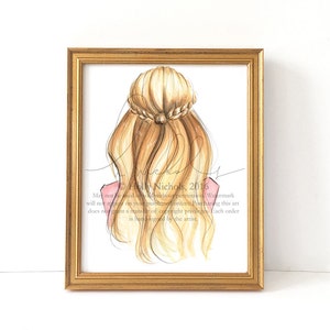 Tousled (Fashion Illustration Print)