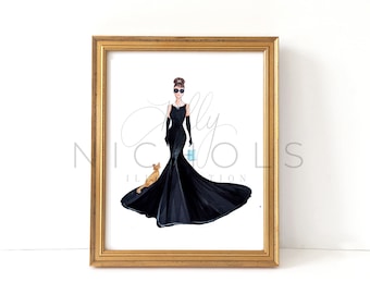 Holly and Cat (Fashion Illustration Print)