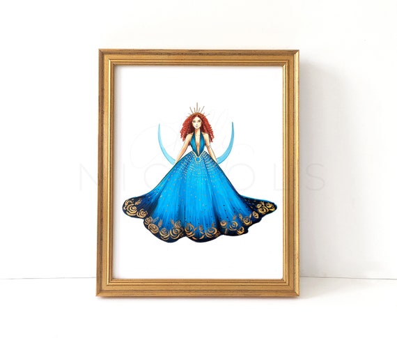 Buy Taurus Season Two (zodiac Fashion Illustration Print) Online