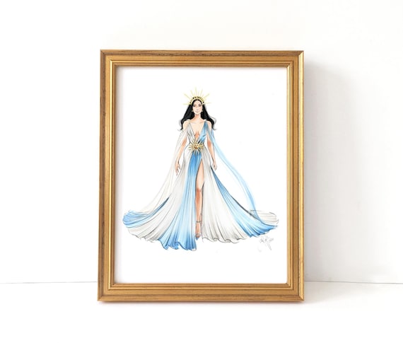 Vamos Argentina (Fashion Illustration Print)