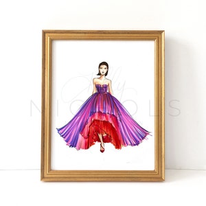 Carolina  (Fashion Illustration Print)