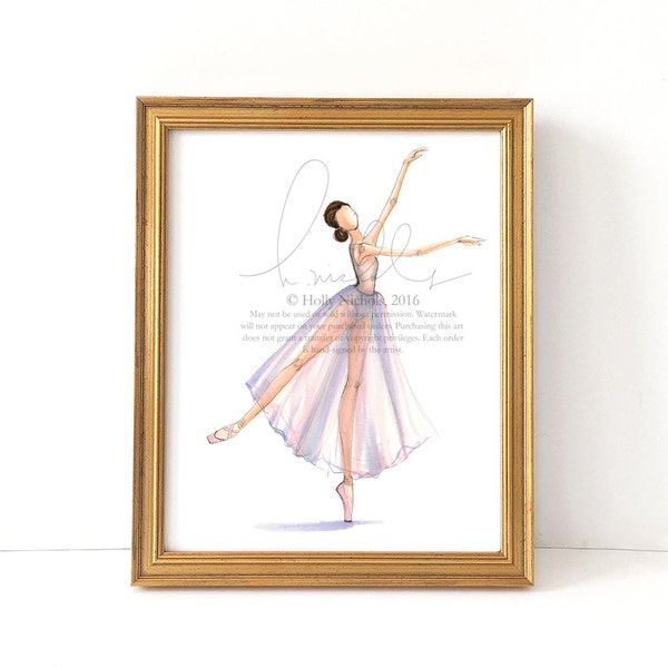 Dancer Study 1 (Fashion Illustration Print)