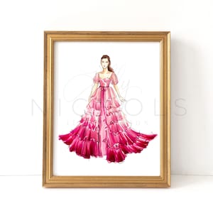 At the Ball (Fashion Illustration Print)