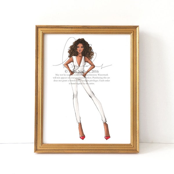 Maggie (Fashion Illustration Print)
