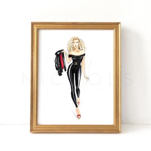 Wir gehen zusammen (Fashion Illustration Print)