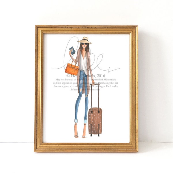 Passport to Fabulous (Fashion Illustration Print)