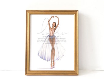 Dancer Study 2 (Fashion Illustration Print)