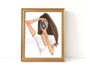 Focus (Fashion Illustration Print)