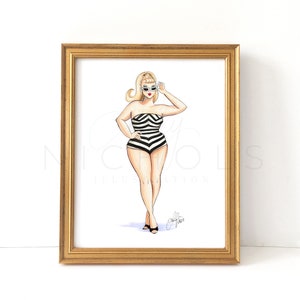 Totally Glam (Fashion Illustration Print)