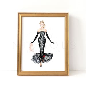 Retro Sparkle (Fashion Illustration Print)