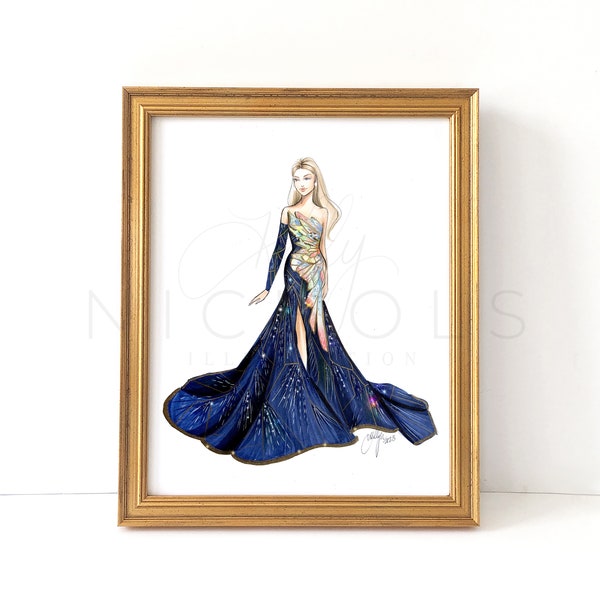 Met Gala Butterfly (Fashion Illustration Print)