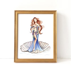 Venere (Fashion Illustration Print)