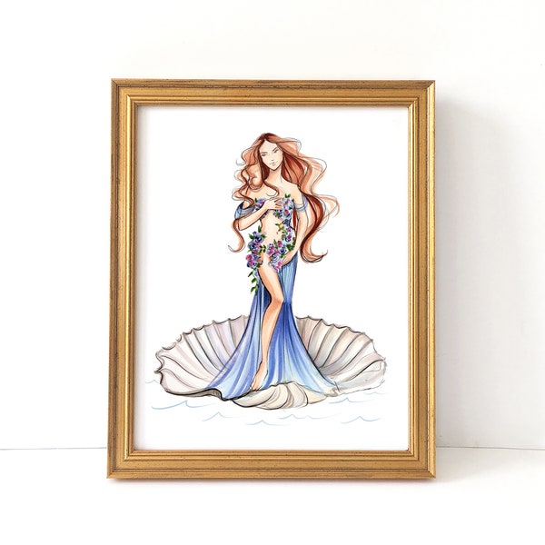 Venere (Fashion Illustration Print)