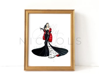 2 Cruel 4 U (Fashion Illustration Print)