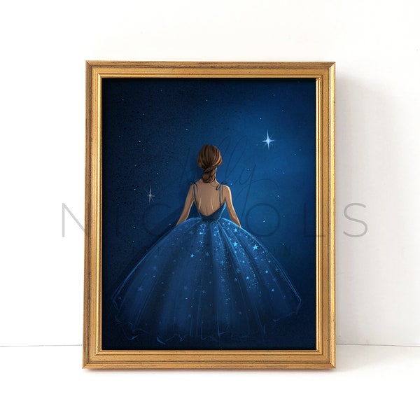 Star Chaser (Winter Fashion Illustration print)