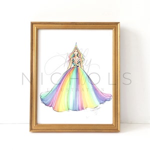 Unicorn (Fashion Illustration Print)