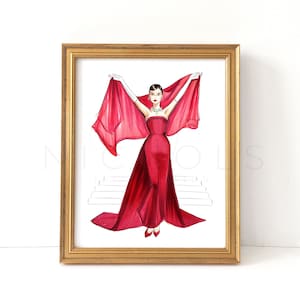 Funny Face (Fashion Illustration Print)