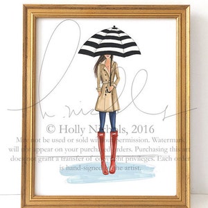 Welly Weather (Fashion Illustration Print)