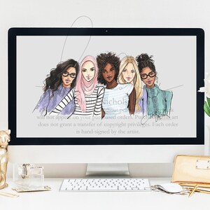 Computer Desktop Wallpaper, Inspirational Women (Instant Digital Download)