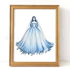 Ghoulish Bride (Fashion Illustration Print)