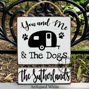 Personalized Dog Camper Sign: Solid Wood RV Decor - Etsy