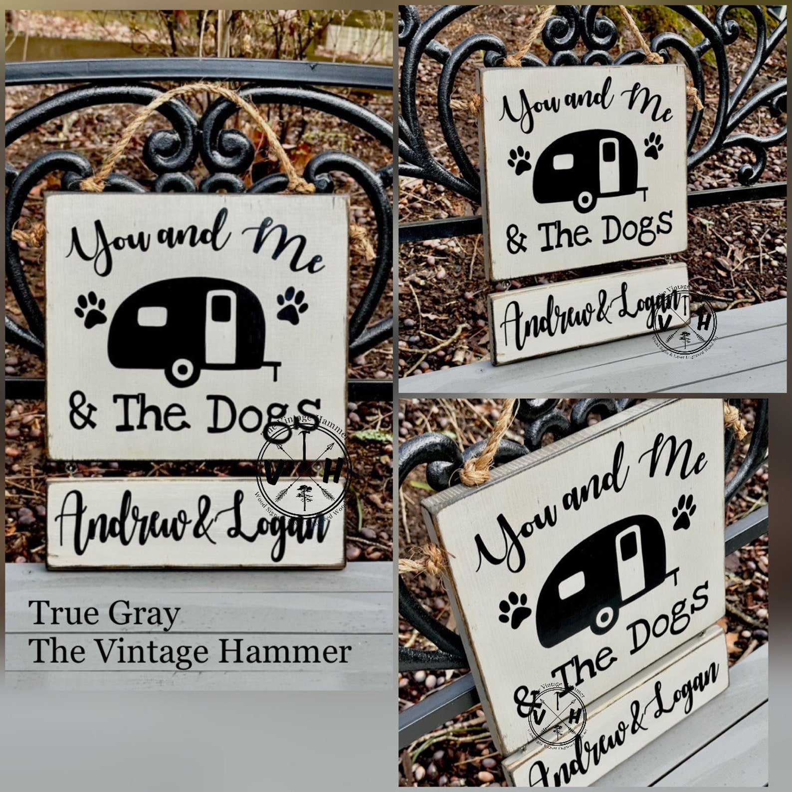 Personalized Dog Camper Sign: Solid Wood RV Decor - Etsy