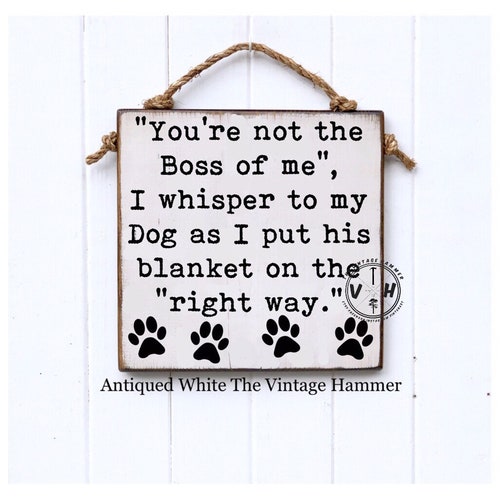Dog Wall Decor Funny Sign Dogs Wood Sign Saying Farmhouse Etsy
