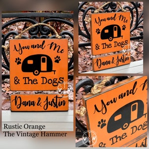 Personalized Dog Camper Sign: Solid Wood RV Decor - Etsy