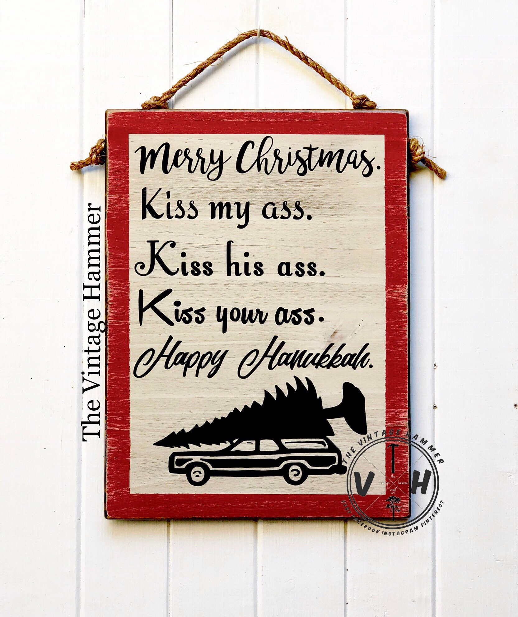Christmas Vacation Sign Christmas Sign Hand Painted Signs Etsy