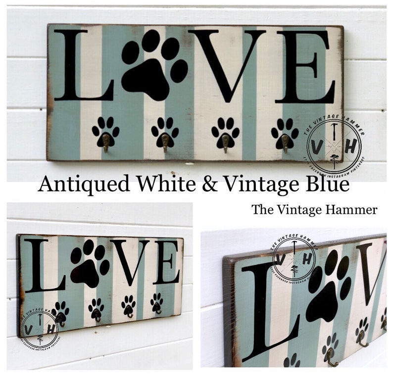 Dog Leash Hanger Coat Rack Hooks Wood Sign Sayings Love Etsy