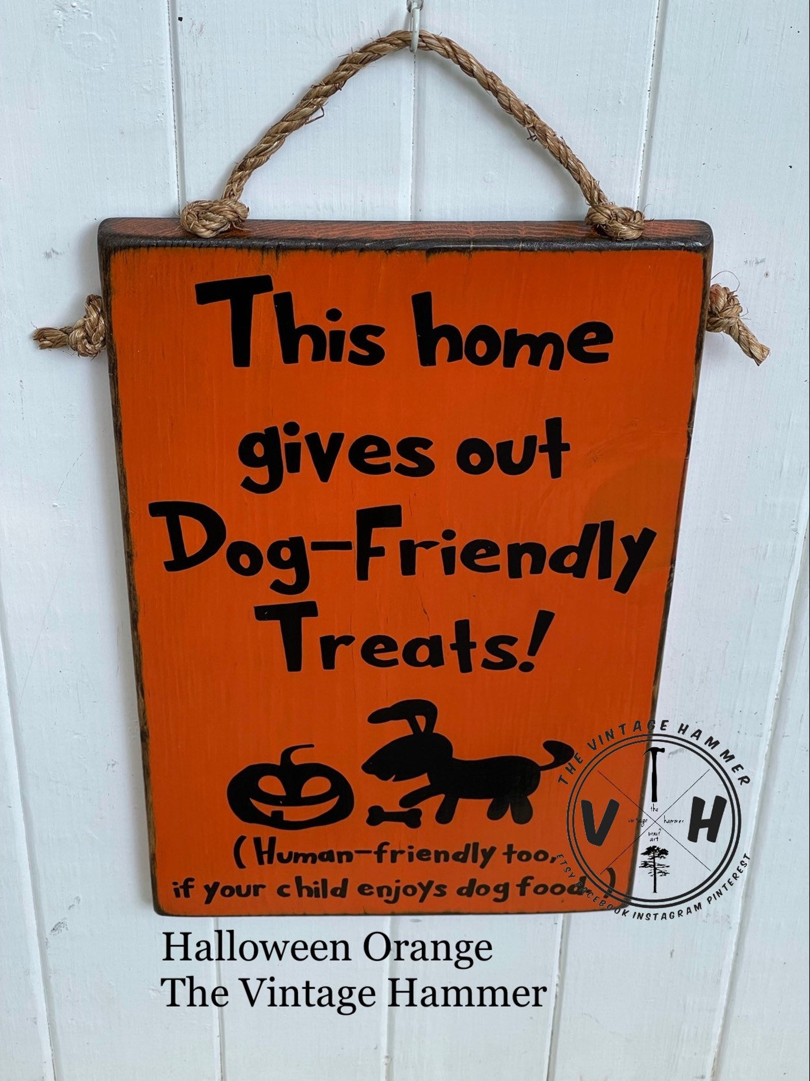 Halloween Dog Decor wood sign sayings outdoor sign trick or Etsy